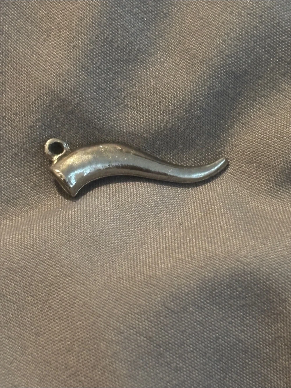 Sterling Silver Horn Pendant for Men